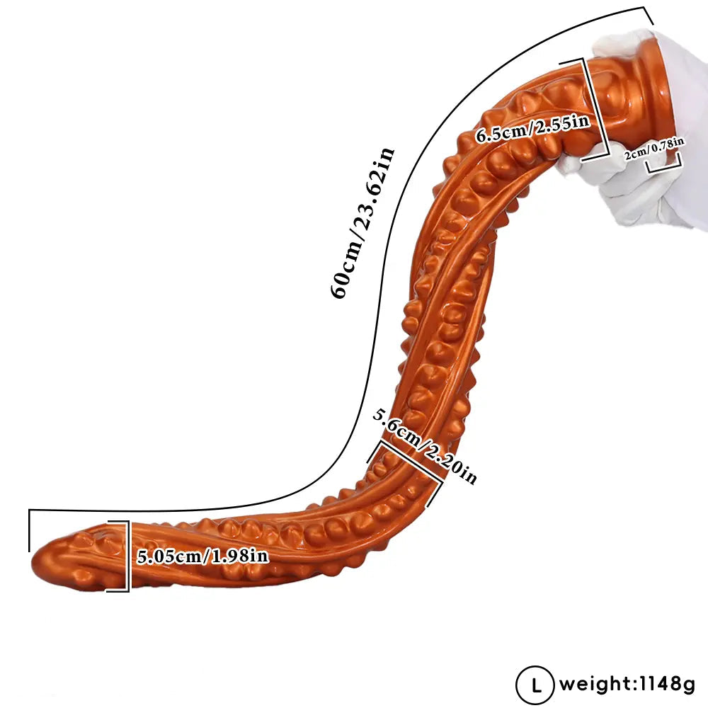 15.74in 23.62in Oversized Barbed Long Anal Butt Plug Dildo Adults Sex Toy