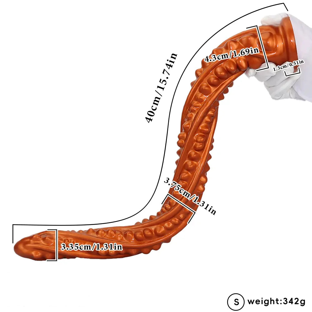15.74in 23.62in Oversized Barbed Long Anal Butt Plug Dildo Adults Sex Toy