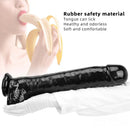 15.74in Extra Big Long Black Dildo Real BDSM Sex Toy For G spot Sex
