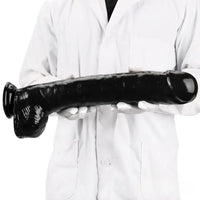 15.74in Extra Big Long Black Dildo Real BDSM Sex Toy For G spot Sex