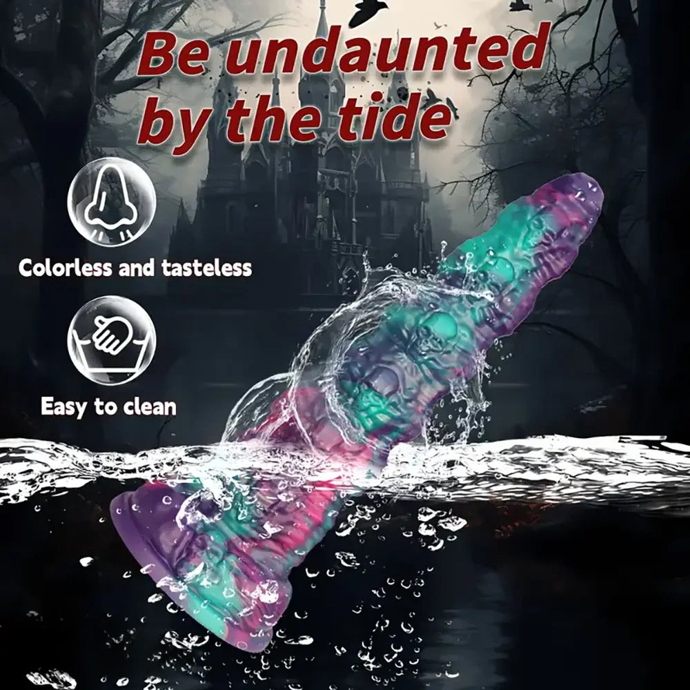 15.74in Giant Skull Silicone Soft Big Long Dildo Perfect Halloween Gift