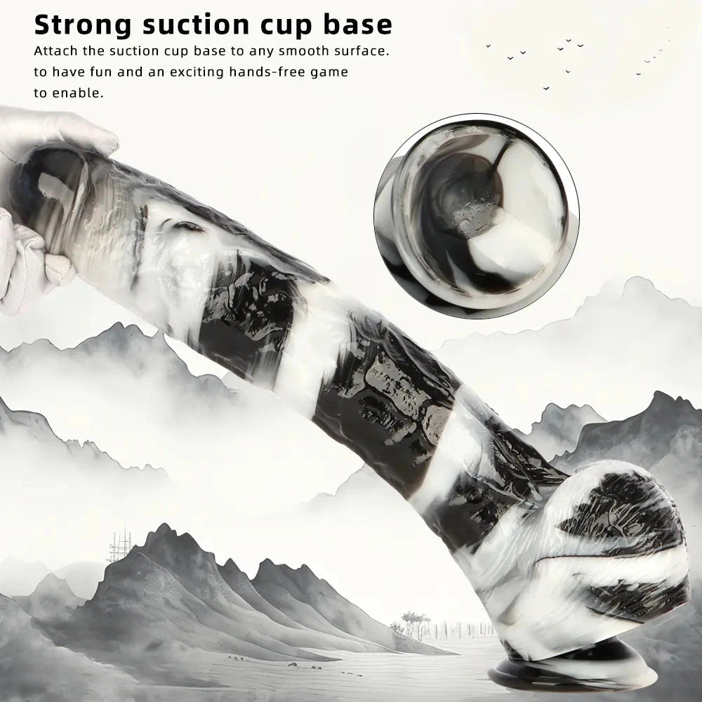 15.74in Huge Long PVC Cock Dildo Suction Cup Base For Men Women Adult
