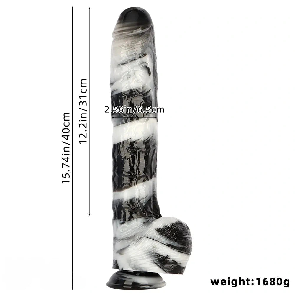 15.74in Huge Long PVC Cock Dildo Suction Cup Base For Men Women Adult