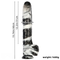 15.74in Huge Long PVC Cock Dildo Suction Cup Base For Men Women Adult