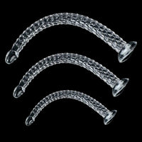 15.75in 19.69in 23.62in Huge Long Snake Scaly Clear Dildo Adult Toy