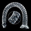 15.75in 19.69in 23.62in Huge Long Snake Scaly Clear Dildo Adult Toy