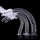 15.75in 19.69in 23.62in Huge Long Snake Scaly Clear Dildo Adult Toy