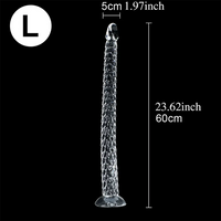 15.75in 19.69in 23.62in Huge Long Snake Scaly Clear Dildo Adult Toy
