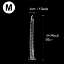 15.75in 19.69in 23.62in Huge Long Snake Scaly Clear Dildo Adult Toy