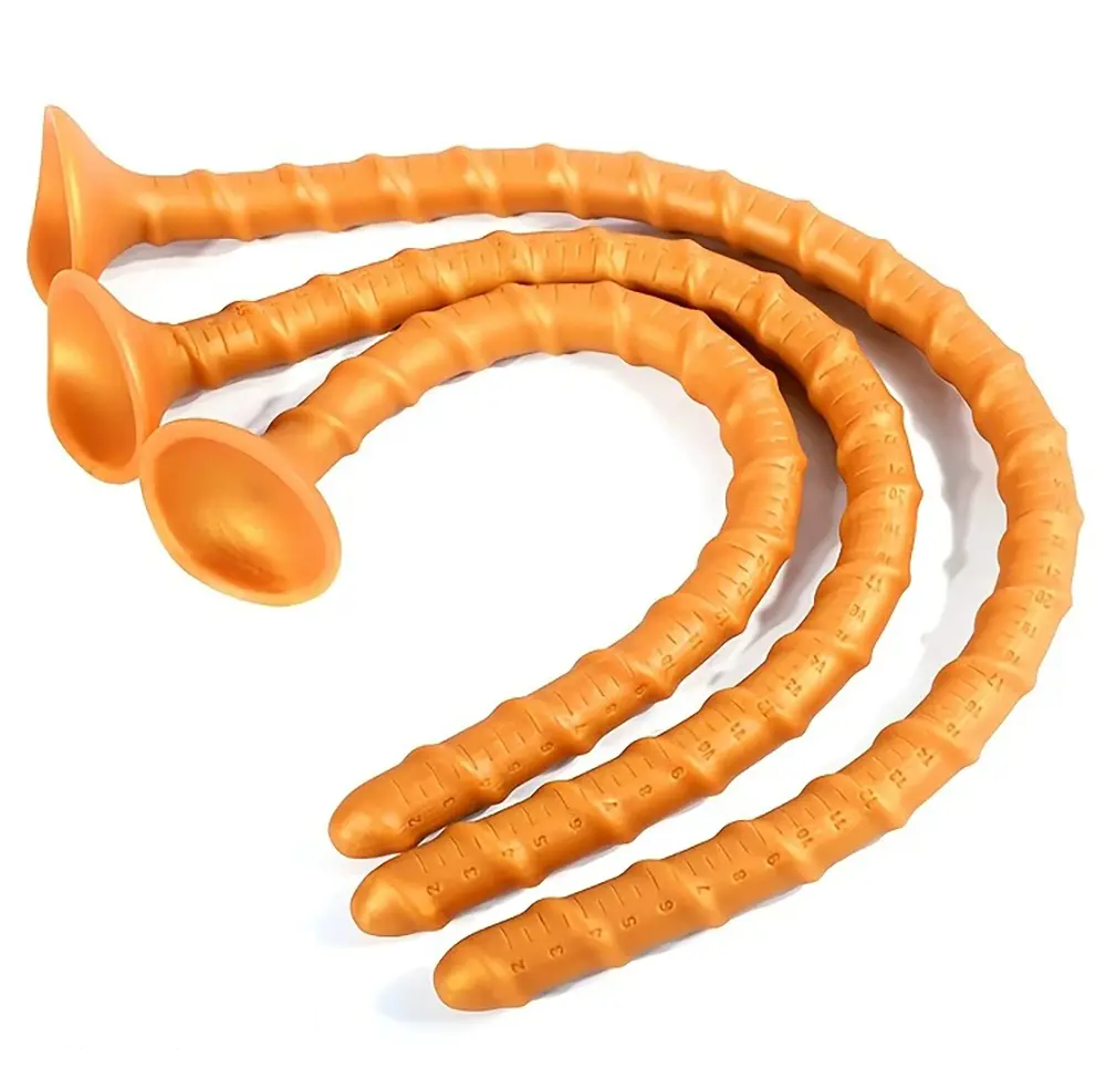 15.78in 19.28in 23.42in Extra-Long Silicone Male Female Dildo With Scale