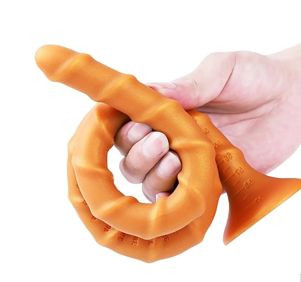 15.78in 19.28in 23.42in Extra-Long Silicone Male Female Dildo With Scale