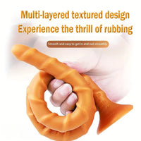 15.78in 19.28in 23.42in Extra-Long Silicone Male Female Dildo With Scale