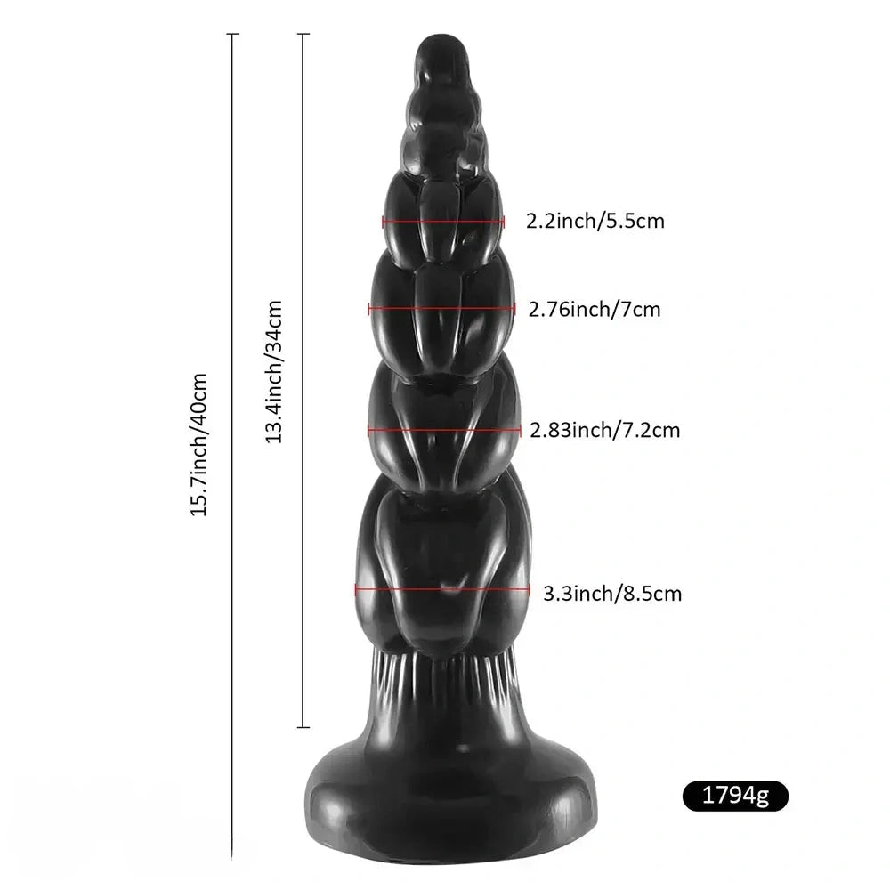 15.7in Huge Long Anal Beads Butt Plug Thick Anal Plug Dildo For Prostate