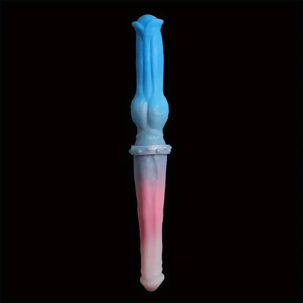 15.7in Long Large Double Sided Liquid Silicone Dog Horse Dildo