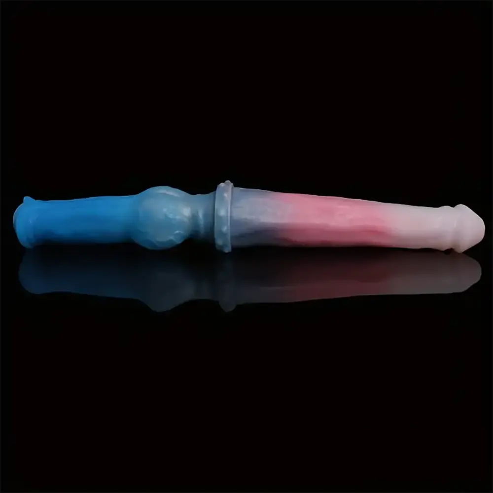 15.7in Long Large Double Sided Liquid Silicone Dog Horse Dildo
