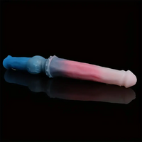 15.7in Long Large Double Sided Liquid Silicone Dog Horse Dildo