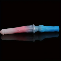 15.7in Long Large Double Sided Liquid Silicone Dog Horse Dildo