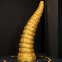 15in Gold Silicone Octopus Legs Extra Large Thick Long Dildo For Love
