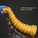 15in Gold Silicone Octopus Legs Extra Large Thick Long Dildo For Love