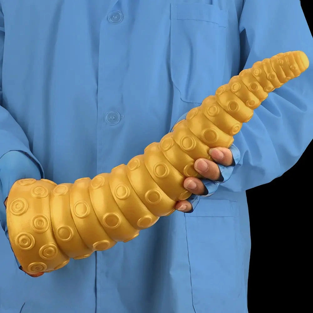 15in Gold Silicone Octopus Legs Extra Large Thick Long Dildo For Love