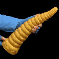 15in Gold Silicone Octopus Legs Extra Large Thick Long Dildo For Love