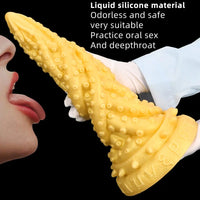 15in Liquid Large Soft Silicone Fantasy Thick Octopus Dildo Love Toy