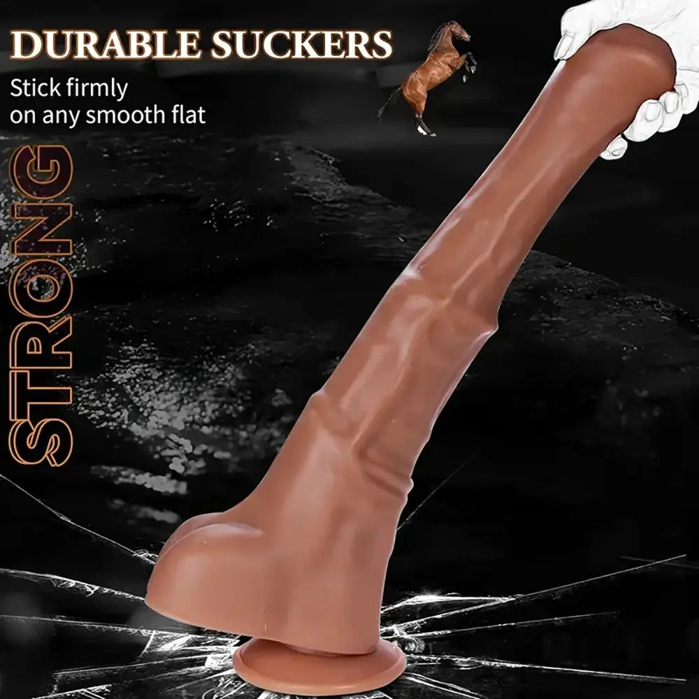 15in Super Long Huge Horse Penis Dildo For G-Spot Intense Orgasm Sex