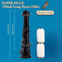 15in Super Long Huge Horse Penis Dildo For G-Spot Intense Orgasm Sex