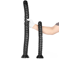 16.14in 26in Huge Black Lifelike Rebar Dildo Butt Plug For Anus