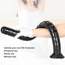 16.14in 26in Huge Black Lifelike Rebar Dildo Butt Plug For Anus