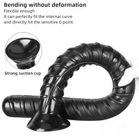 16.14in 26in Huge Black Lifelike Rebar Dildo Butt Plug For Anus