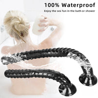 16.14in 26in Huge Black Lifelike Rebar Dildo Butt Plug For Anus