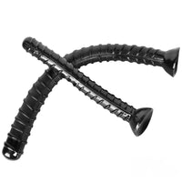 16.14in 26in Huge Black Lifelike Rebar Dildo Butt Plug For Anus