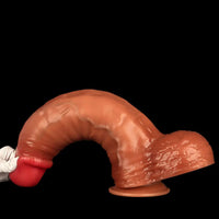 16.14in Extra Large Long Penis Liquid Silicone Dual Hardness Soft Anal Dildo