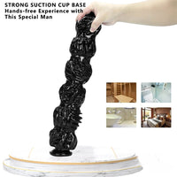 16.14in Fantasy Walnut Super Long Big Thick Butt Plug Dildo
