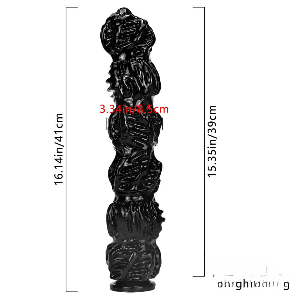 16.14in Fantasy Walnut Super Long Big Thick Butt Plug Dildo