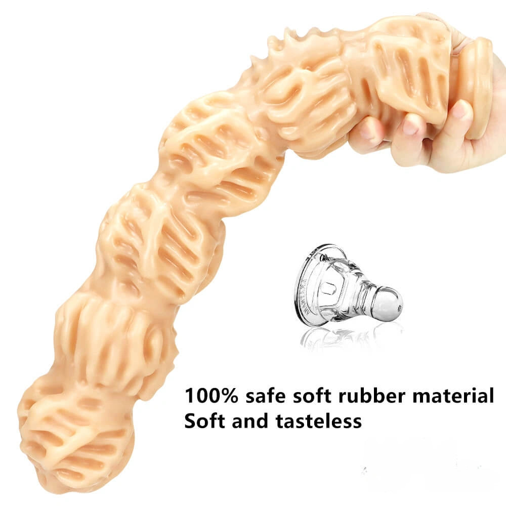 16.14in Fantasy Walnut Super Long Big Thick Butt Plug Dildo