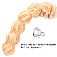 16.14in Fantasy Walnut Super Long Big Thick Butt Plug Dildo