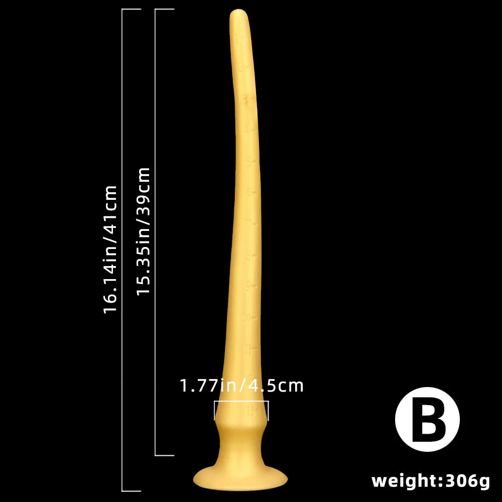 16.14in Large Long Silicone Soft Anal Dildo For Males Females Sex Orgasm