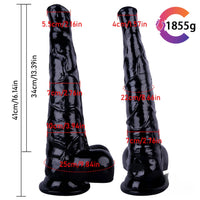16.14in Super Huge Long Thick Horse Dildo Animal BDSM Sex Toy