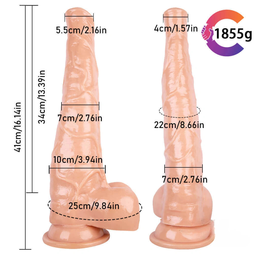 16.14in Super Huge Long Thick Horse Dildo Animal BDSM Sex Toy