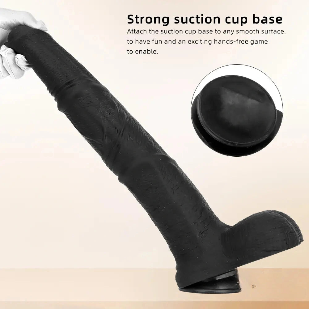16.14in Super Long Silicone Huge Soft Animal Horse Cock Dildo Sex Toy