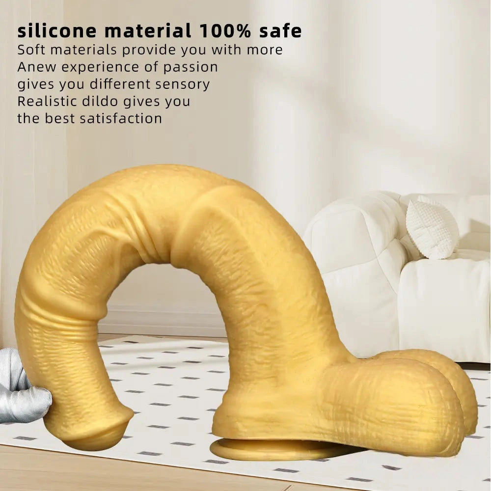 16.14in Super Long Silicone Huge Soft Animal Horse Cock Dildo Sex Toy