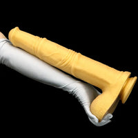 16.14in Super Long Silicone Huge Soft Animal Horse Cock Dildo Sex Toy
