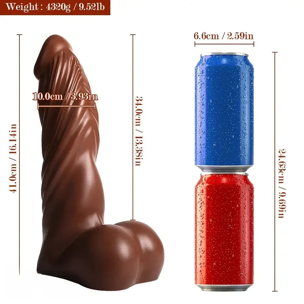 16.14in TPR Realistic Super Tremendous Thick Huge Extra Long Dildo