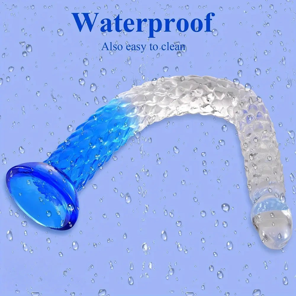 16.1in 19.29in 22.84in Anal Training Soft TPE Dildo For Experienced People