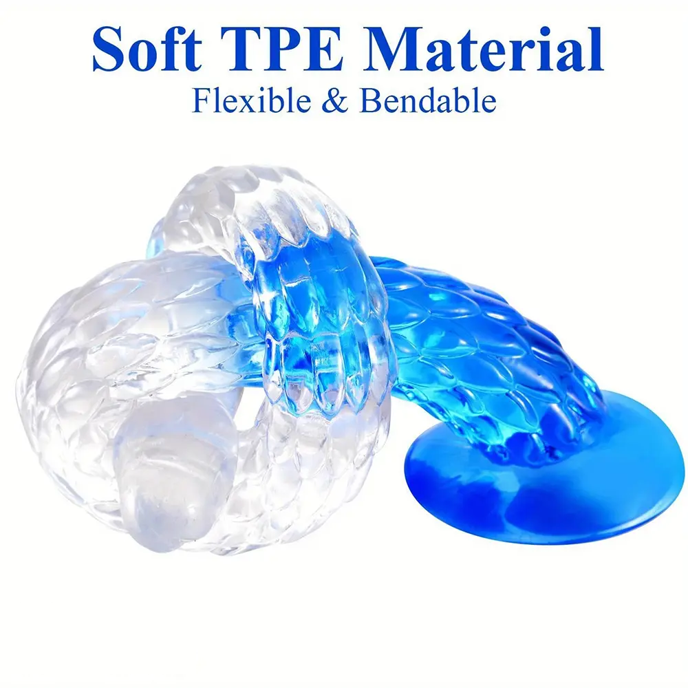 16.1in 19.29in 22.84in Anal Training Soft TPE Dildo For Experienced People