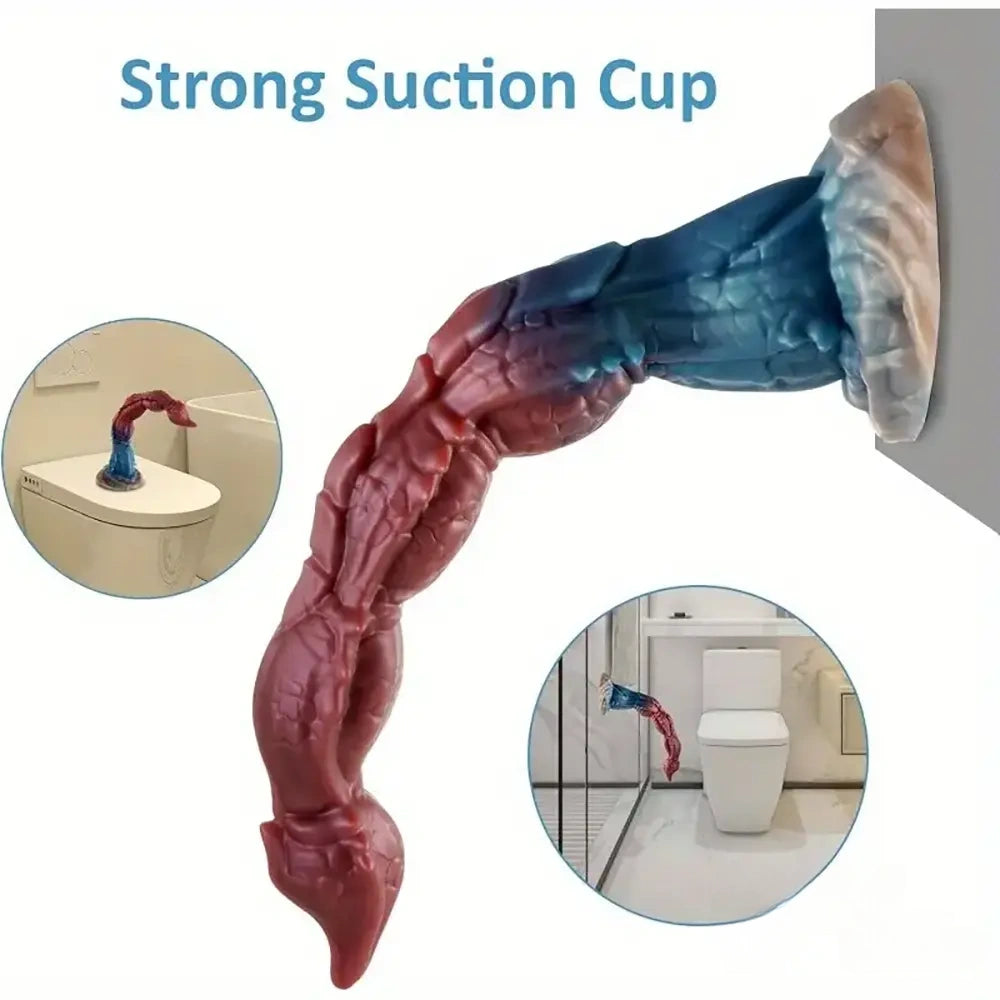 16.1in Big Long Cock Dragon Monster Silicone Dildo For Anus Vagina