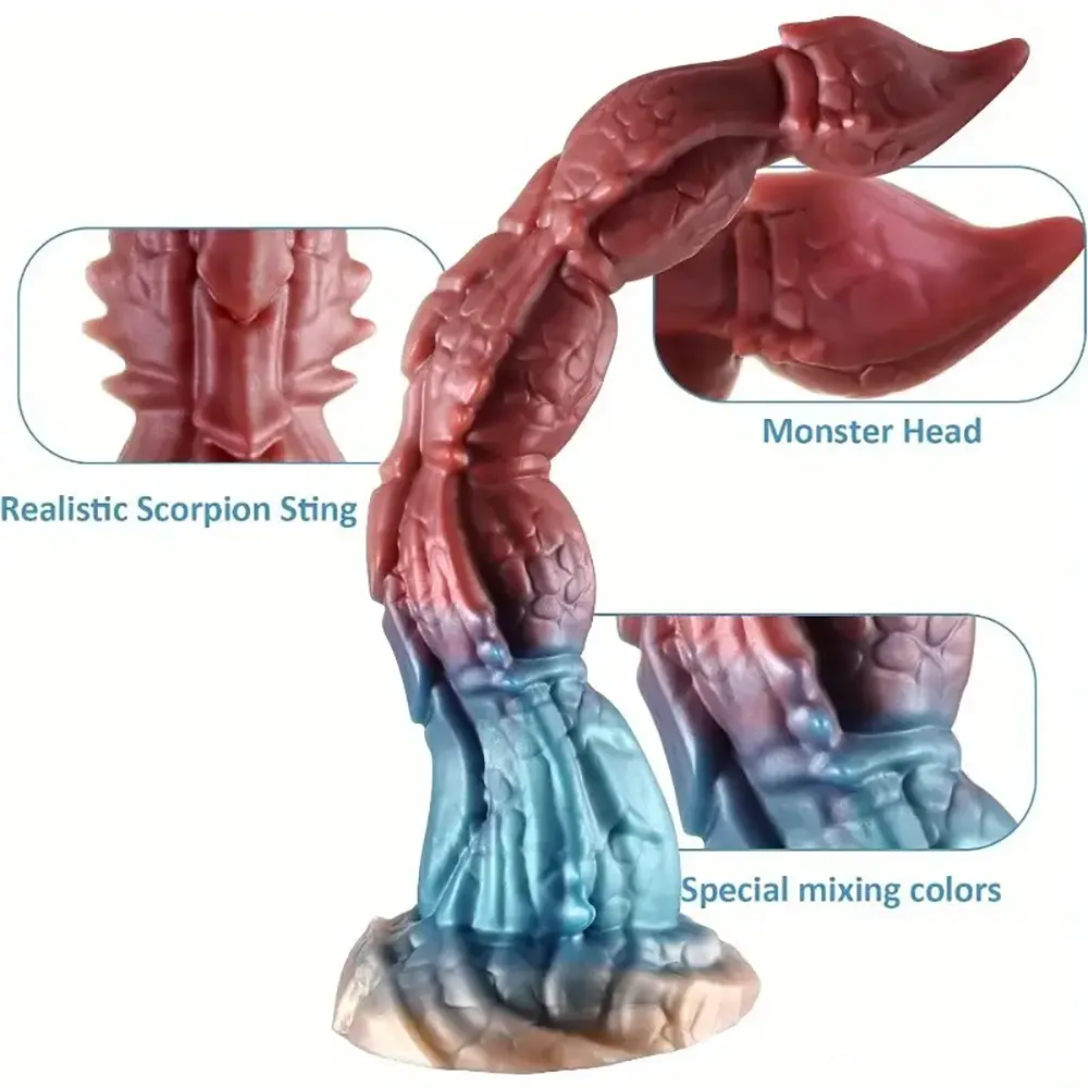 16.1in Big Long Cock Dragon Monster Silicone Dildo For Anus Vagina