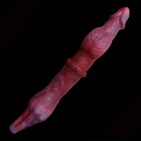 16.1in Palm Deer Cock Double-headed Unusual Penis Hand Fist Dildo